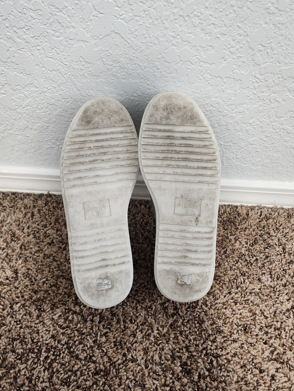 Eileen Fisher Prosper Platform Slip On Sneaker Size 8 Gray Comfy Minimalist - Picture 9 of 11